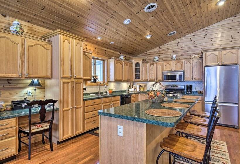 Waterfront Pike Lake Retreat: Snowmobile Paradise