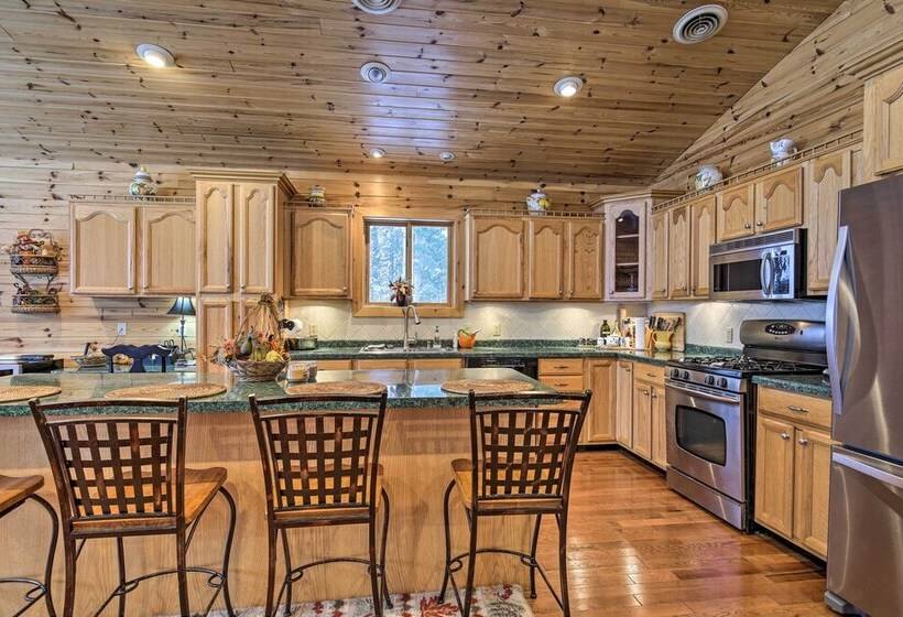 Waterfront Pike Lake Retreat: Snowmobile Paradise