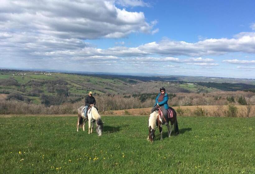 住宿加早餐  Chambres D Hôtes Coeur De Bastié Et Ranch Du Lévézou