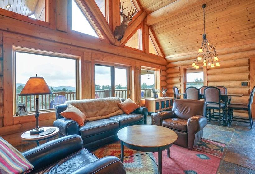 Log Cabin On Private 45 Acre Ranch In Florissant!