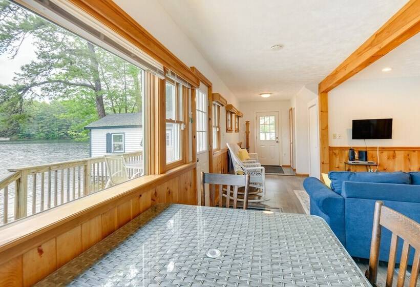 Waterfront Gray Home W/ Furnished Deck & Fire Pit!