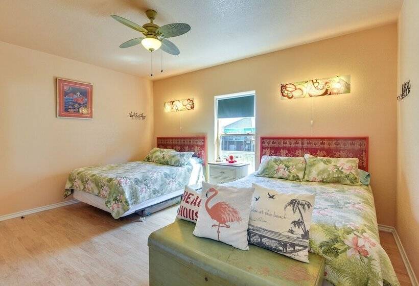 Ocean Views & Walk To Shore: Crystal Beach Home!