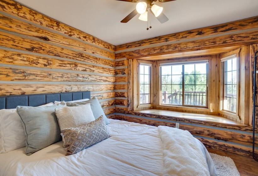 Heated Pool + Mtn Views: Log Cabin In Parker!