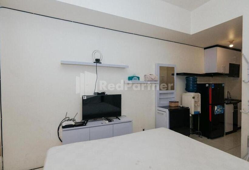 هتل Redliving Apartemen Skylounge Tamansari Vanez Room