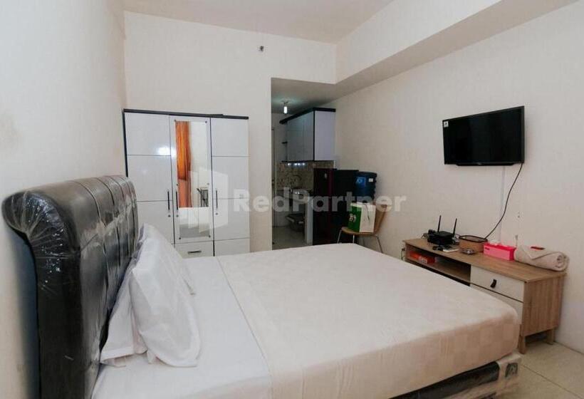 هتل Redliving Apartemen Skylounge Tamansari Vanez Room