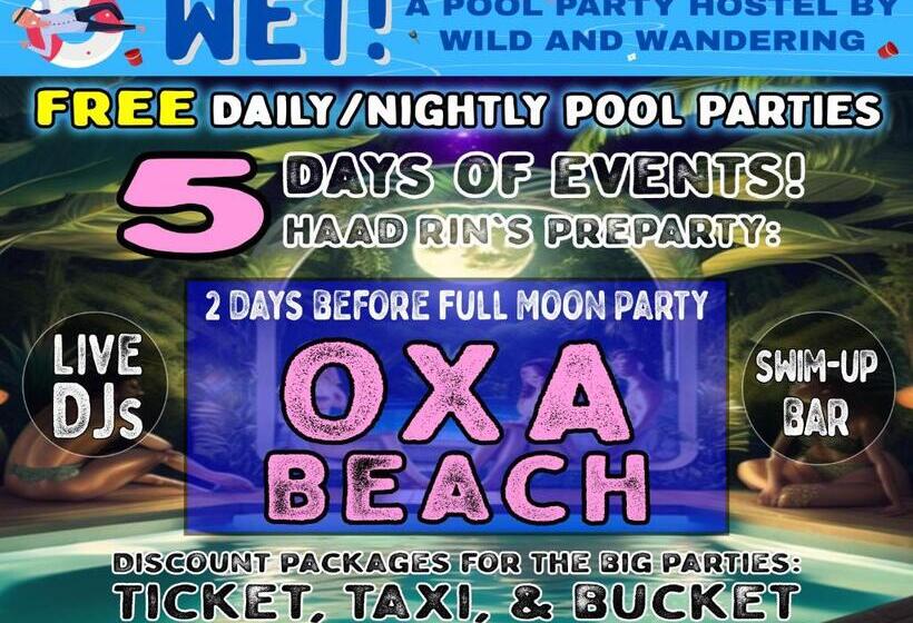 בית מלון כפרי Wet! A Pool Party Hostel By Wild & Wandering