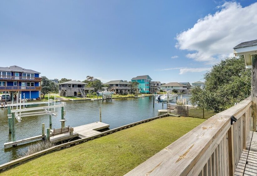 Frisco Coastal Paradise W/ Boat Dock & Water Views