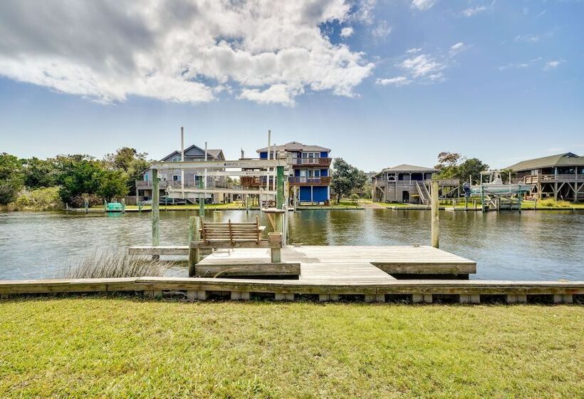 Frisco Coastal Paradise W/ Boat Dock & Water Views