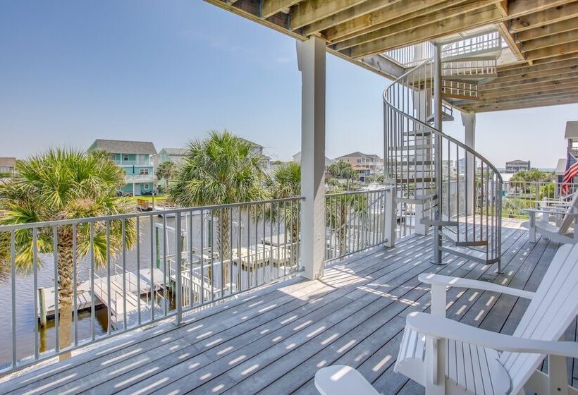 Holden Beach House W/ Boat Dock: Steps To Beach!