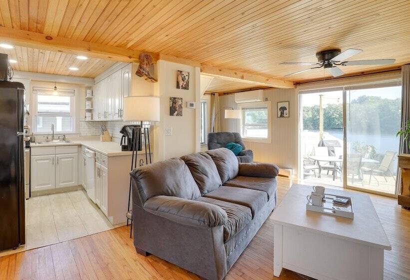 Riverfront New Hampshire Cottage W/ Boat Dock