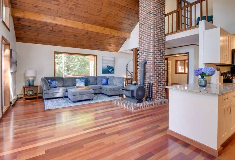 Waterfront New Durham Retreat: Swim Dock, Fire Pit