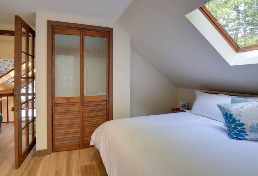 Waterfront New Durham Retreat: Swim Dock, Fire Pit