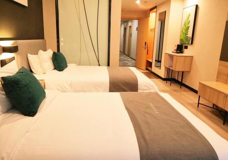 Отель Thank Inn Zaozhuang Tengzhou Jinghe Road Zhenai Mall