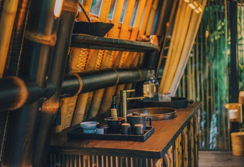 住宿加早餐  Hideout Eco Bamboo House Bali