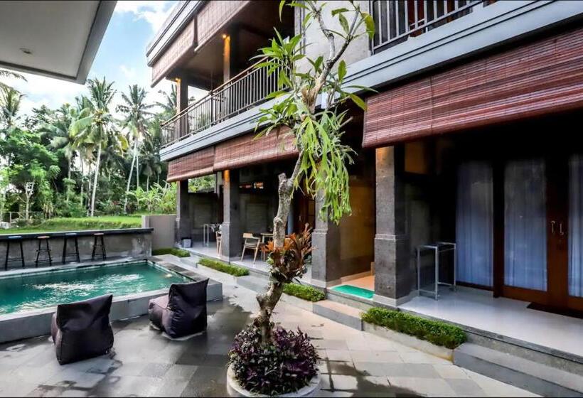 膳宿费 Harmony House 6. Just Built! 2 Min Ubud Center!