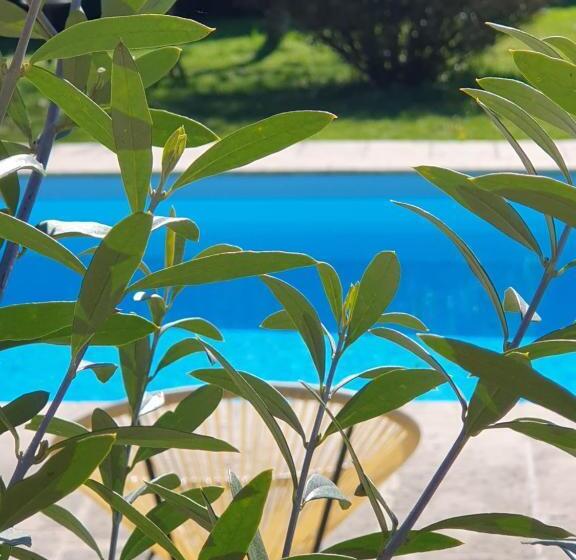مبيت وإفطار Suite Climatisée Avec Entrée Privative Les Deux Glycines