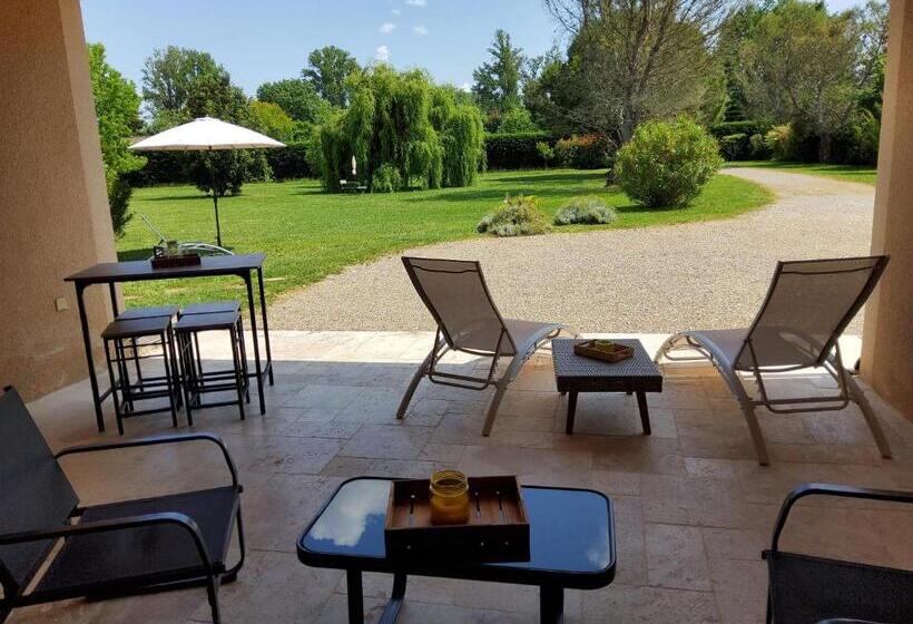 مبيت وإفطار Suite Climatisée Avec Entrée Privative Les Deux Glycines