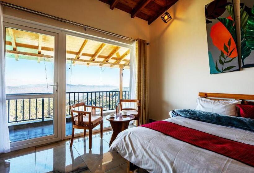 Shree Parijat Resort At Mukteshwar Hill Station With Himalayan View