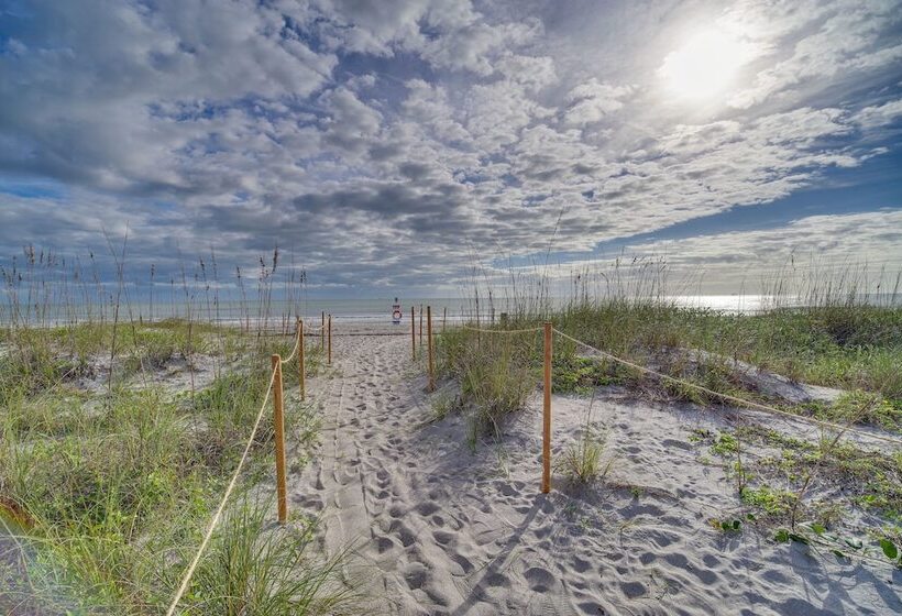 2 Story Cape Canaveral Home: Walk To Public Beach!
