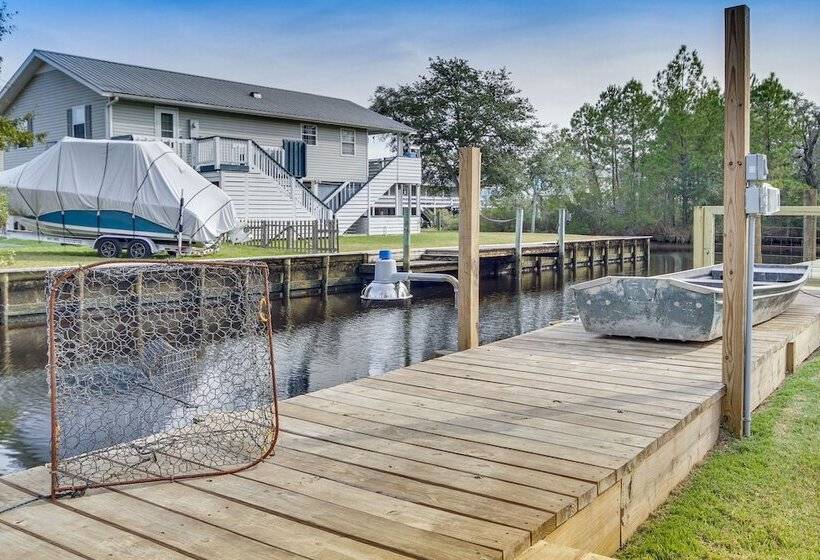 Bay St Louis Home W/ Private Dock + Kayaks!