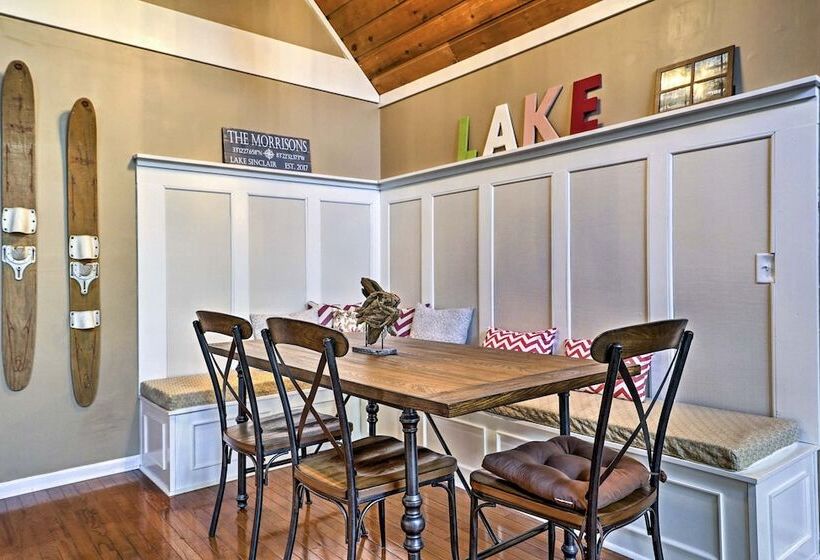 Lavish Lake Sinclair Home W/ Dock & Water Access!
