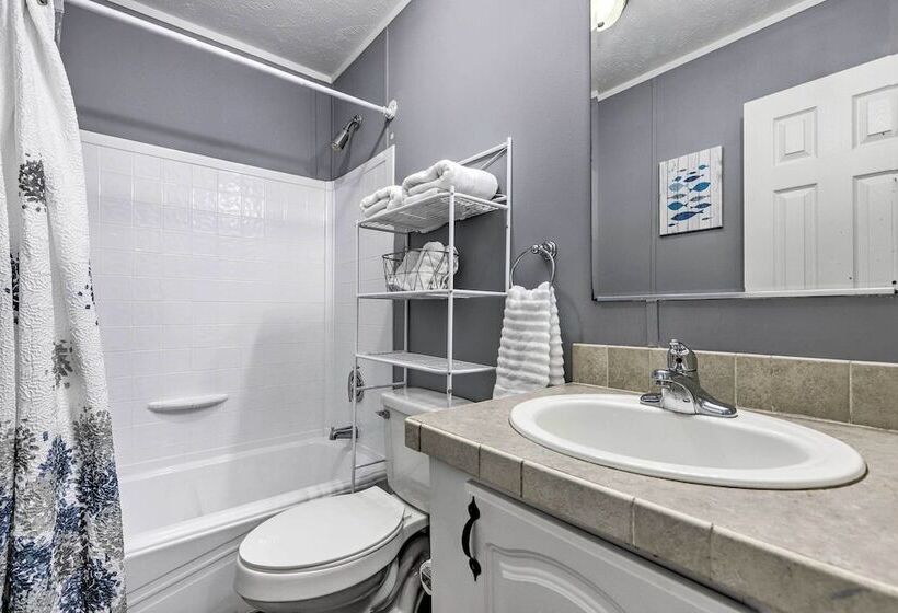 Waterfront Lake Sinclair Home: Dock + Grill!