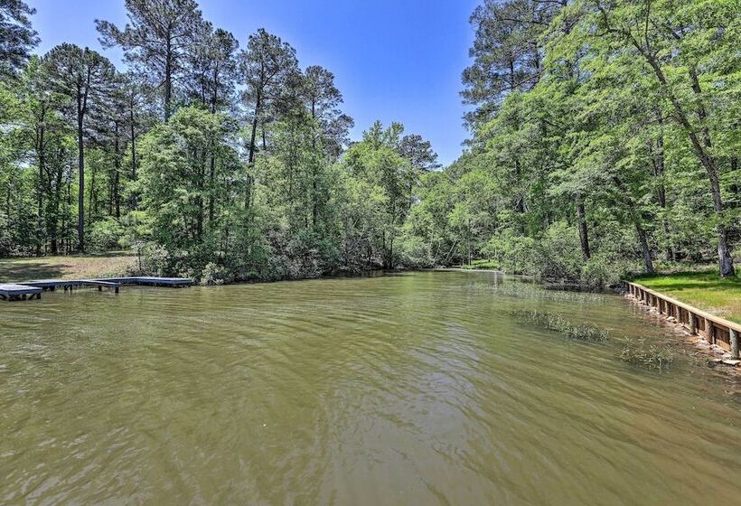 Waterfront Lake Sinclair Home: Dock + Grill!