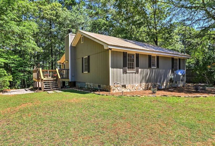Waterfront West Point Lake Cabin W/ Private Dock!