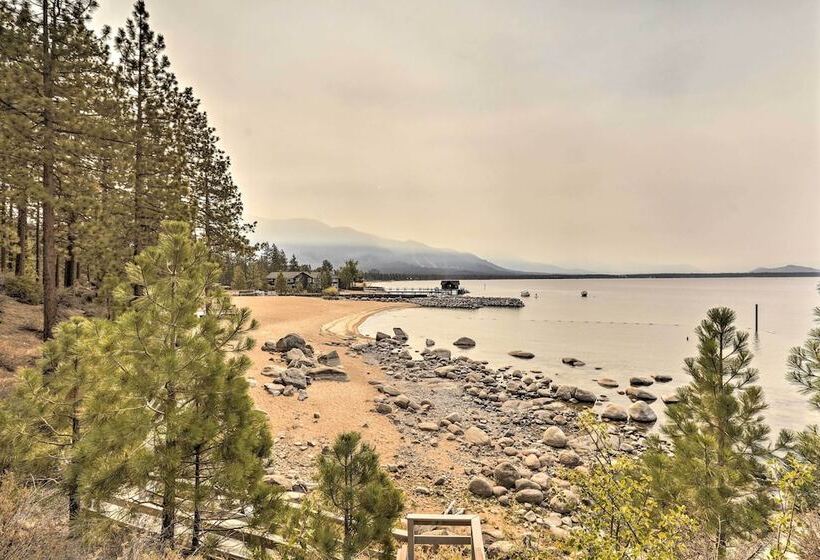 Zephyr Cove Escape With Deck   Steps To Beach!