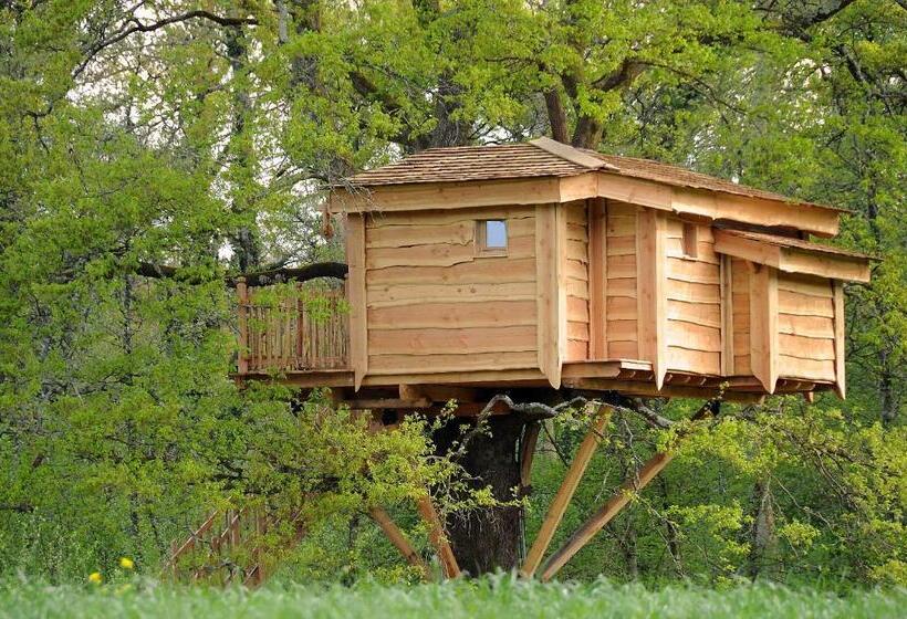 צימר La Cabane Du Vieux Chêne