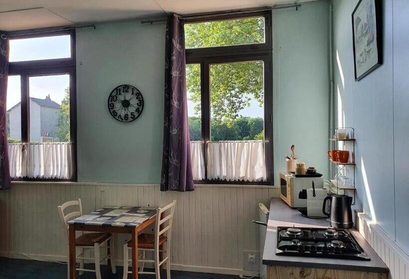 הוסטל Camping Des 2 Rives Chambres