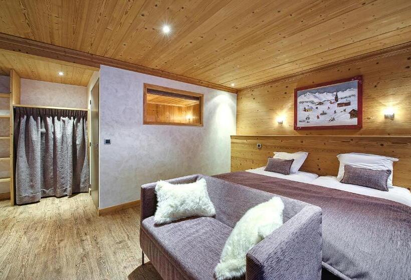酒店 Hôtel Chalet Les Ecureuils Restaurant, Sauna & Spa Garage