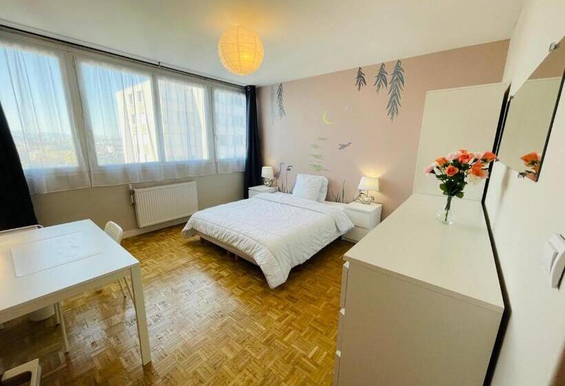 تختخواب و صبحانه Chambre Privée En Colocation Villeurbanne Métro Bonnevay
