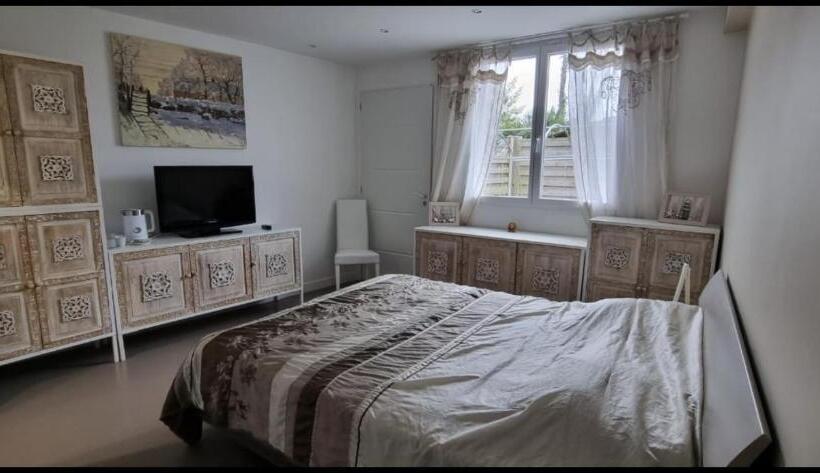 膳宿费 Belle Chambre Privée Avec Douche Et Toilette Indépendantes Dans Une Magnifique Villa
