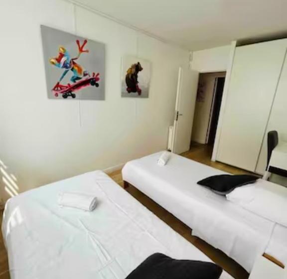 ベッドアンドブレックファースト Chambre Double Dans Appartement, Fibre, Rer B