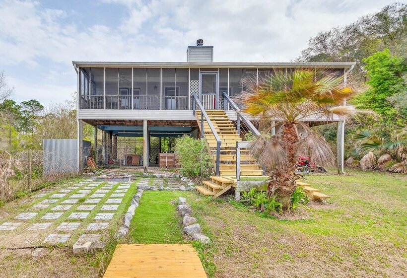 Milton Waterfront Home W/ Dock & Outdoor Kitchen!