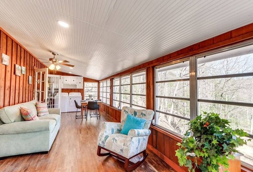 Riverfront Blue Ridge Cabin W/ Private Beach!