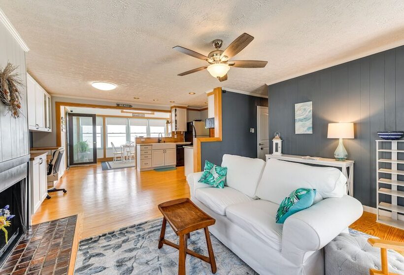 Riverfront Colonial Beach Home W/ Private Beach!