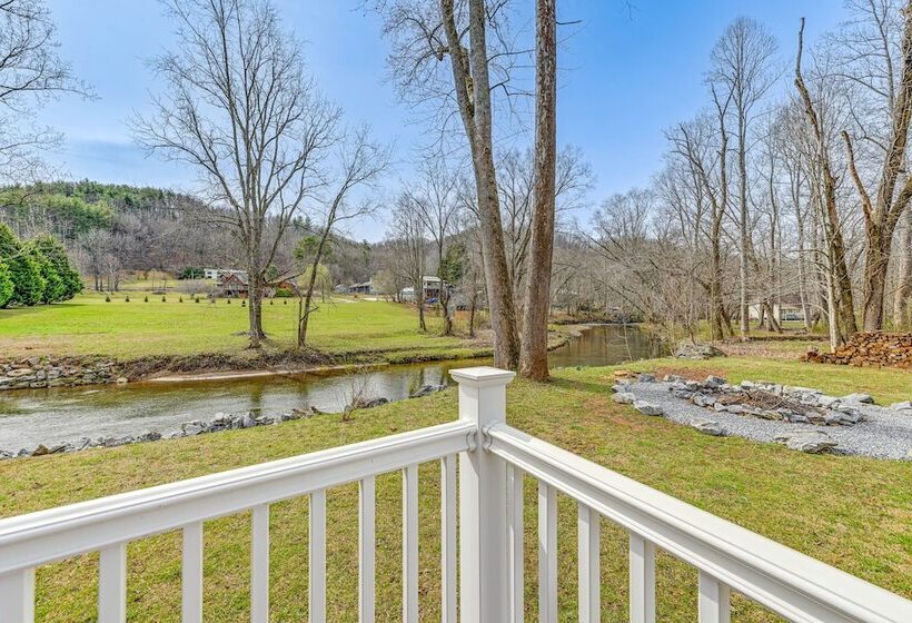 Idyllic Creekside Hayesville Home W/ Fire Pit