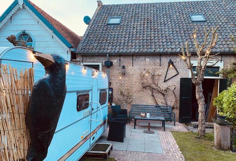 צימר Vintage Glamping Caravan Stadstuin Goedereede