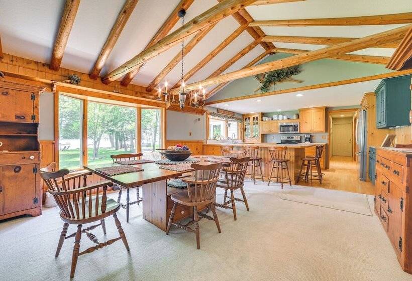 Cheboygan Home W/ Private Boat Dock On Burt Lake!