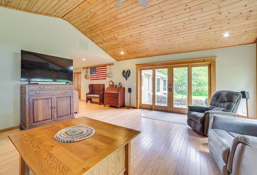 Cheboygan Home W/ Private Boat Dock On Burt Lake!