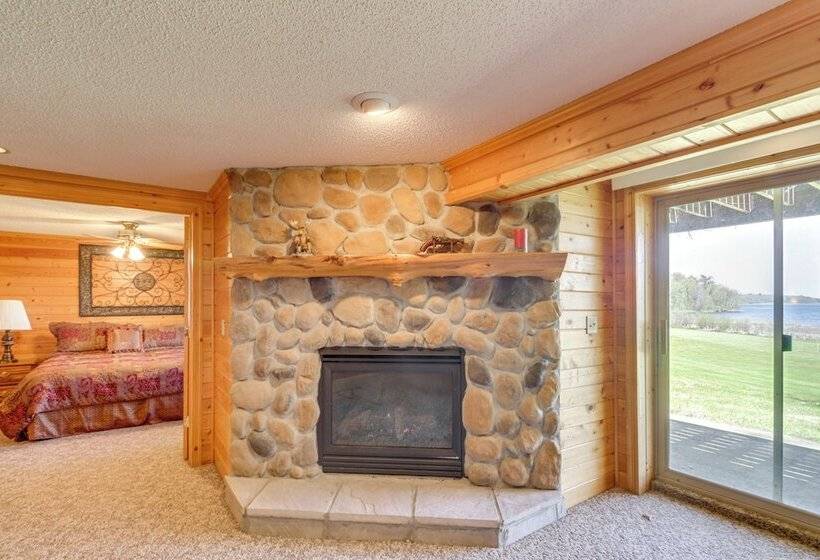 Private Lakefront Emily Home W/ Yard & Fire Pit!