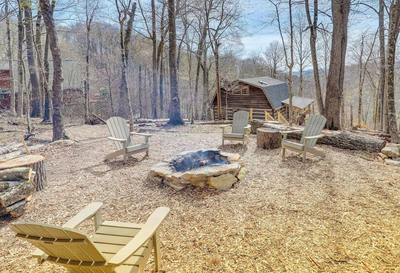 Mars Hill Log Cabin W/ Fire Pit & Resort Amenities