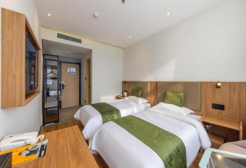 בית מלון כפרי Greentree Inn Express Lanzhou West Passenger Station Lanzhou Center