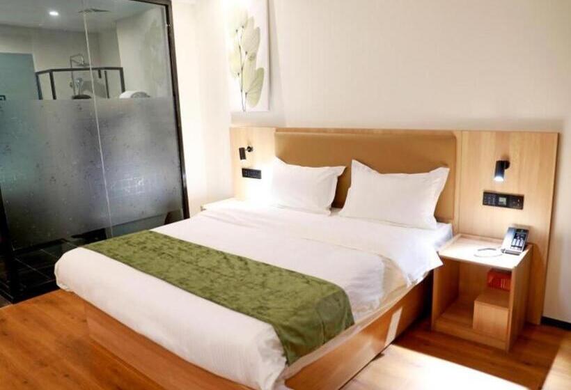 בית מלון כפרי Greentree Inn Tianjin Wuqing Development Zone Wanda Plaza