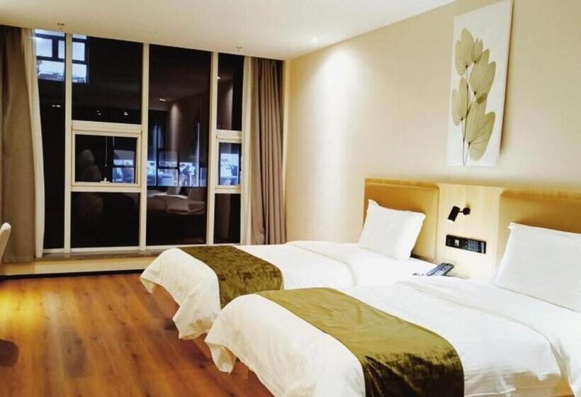 בית מלון כפרי Greentree Inn Tianjin Wuqing Development Zone Wanda Plaza