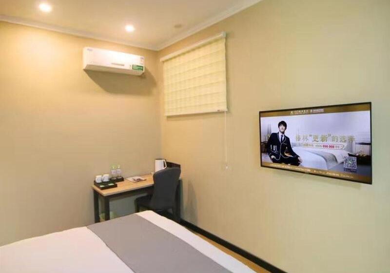בית מלון כפרי Greentree Inn Shandong Zaozhuang Tengzhou Fuqian Road Longquan Square Business