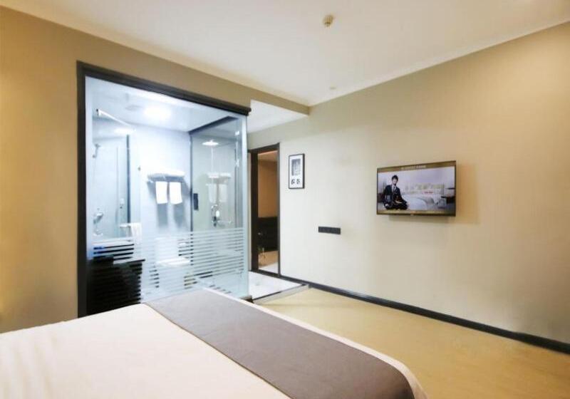 בית מלון כפרי Greentree Inn Shandong Zaozhuang Tengzhou Fuqian Road Longquan Square Business