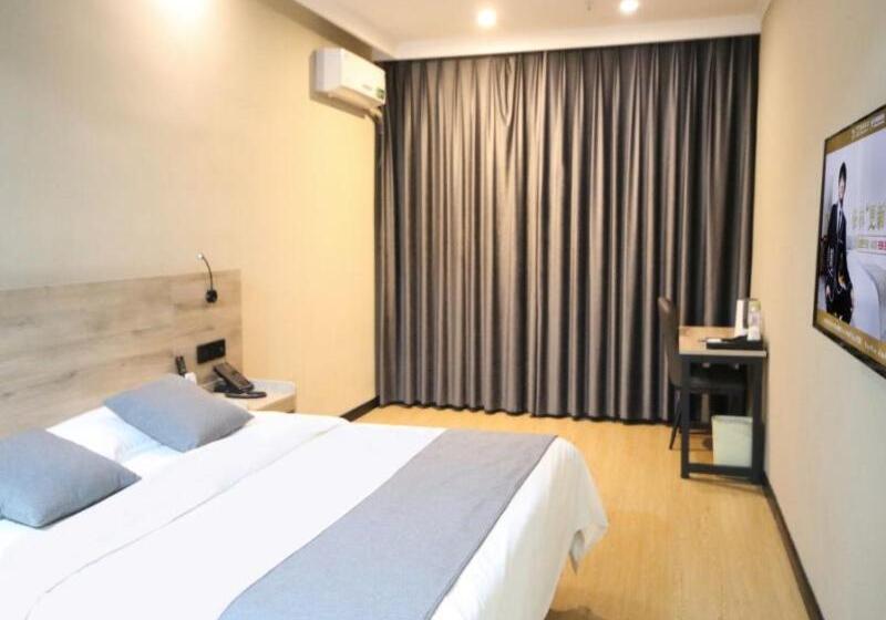 בית מלון כפרי Greentree Inn Shandong Zaozhuang Tengzhou Fuqian Road Longquan Square Business
